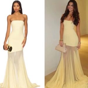 NEW Deme by Gabriella Dahlia Gown in Butter Yellow